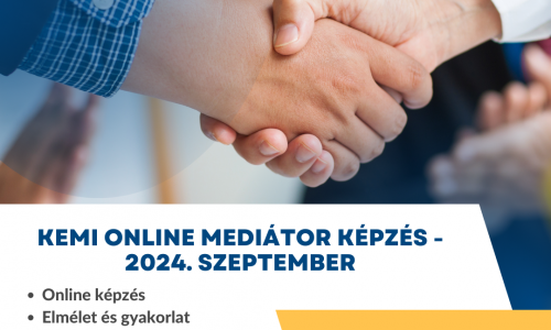 KEMI mediátor képzés 2024. - őszi csoport - BETELT!